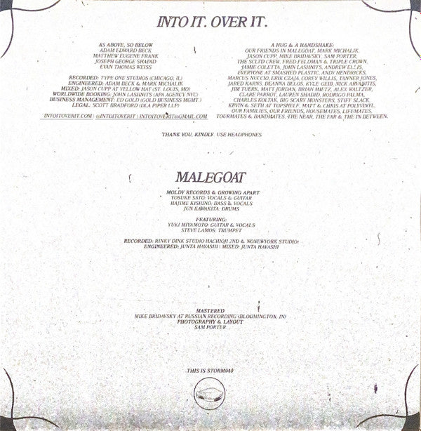 Into It. Over It. & Malegoat - EP *BLUE* | Mint (M) Mint (M) Get Cheap Vinyl