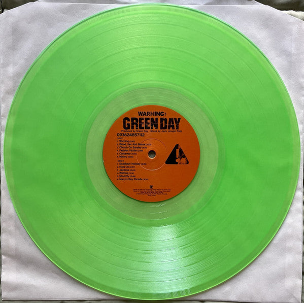 Warning: (GREEN VINYL) | Mint (M) Mint (M) Get Cheap Vinyl