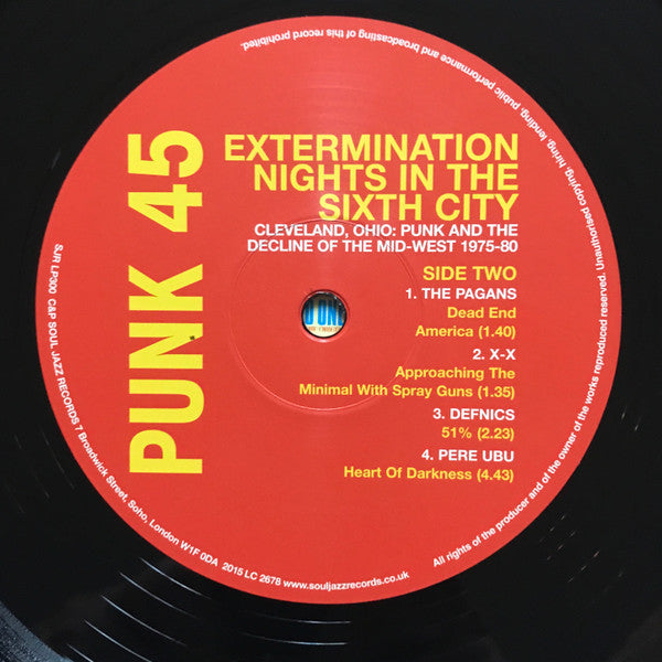 Punk 45: Extermination Nights In The Sixth City! Cleveland, Ohio : Punk And The Decline Of The Mid West 1975 - 82 | Mint (M) Mint (M) Get Cheap Vinyl