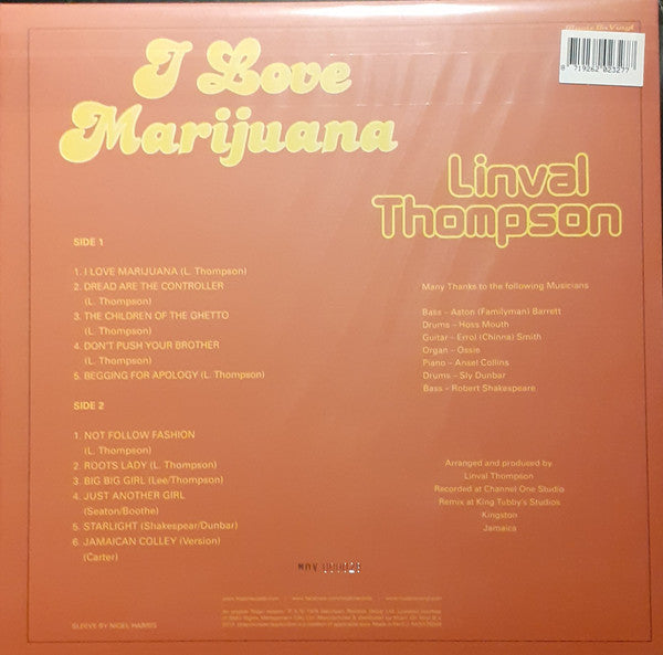 I Love Marijuana | Mint (M) Mint (M) Get Cheap Vinyl
