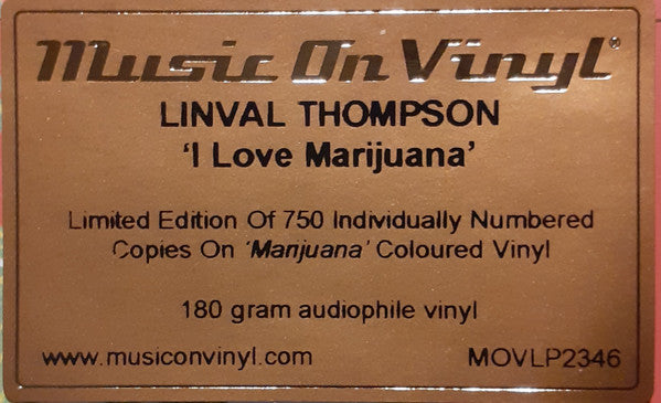 I Love Marijuana | Mint (M) Mint (M) Get Cheap Vinyl