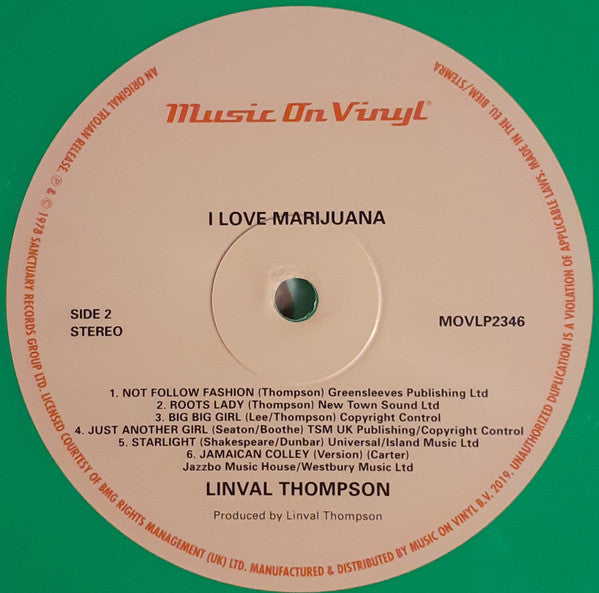 I Love Marijuana | Mint (M) Mint (M) Get Cheap Vinyl