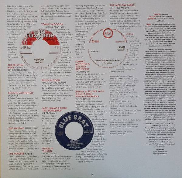 Coxsone's Music 2: The Sound Of Young Jamaica (More Early Cuts From The Vaults Of Studio One 1959-63) | Mint (M) Mint (M) Get Cheap Vinyl