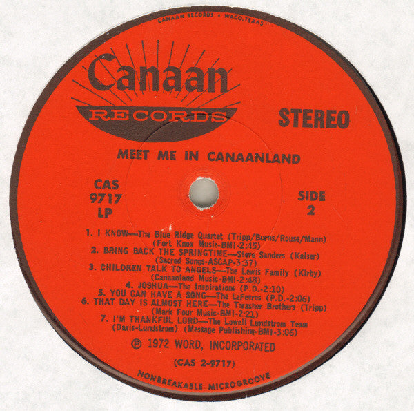 Meet Me In Canaanland! (VINYL) | Near Mint (NM) Near Mint (NM) Get Cheap Vinyl
