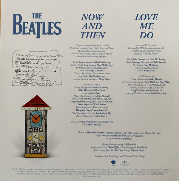 Now And Then / Love Me Do | Mint (M) Mint (M) Get Cheap Vinyl