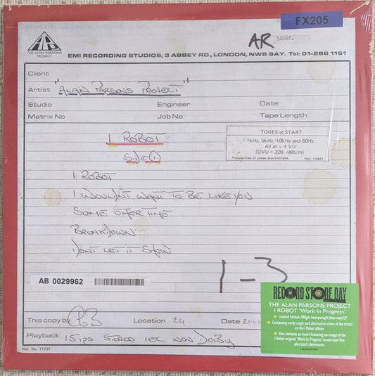 I Robot “Work In Progress” 2025 RSD | Mint (M) Mint (M) Get Cheap Vinyl