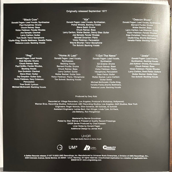 Aja *ANALOGUE PRODUCTIONS* | Mint (M) Mint (M) Get Cheap Vinyl