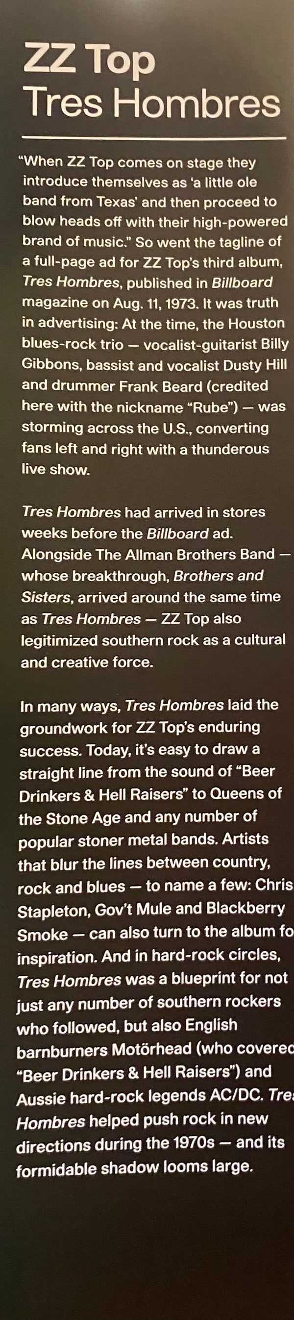 Tres Hombres | Mint (M) Mint (M) Get Cheap Vinyl