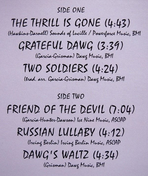 Jerry Garcia / David Grisman | Mint (M) Mint (M) Get Cheap Vinyl