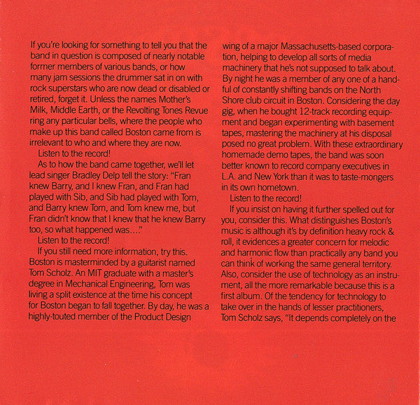 Boston (CD) | Mint (M) Excellent (EX) Get Cheap Vinyl