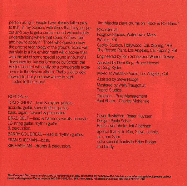 Boston (CD) | Mint (M) Excellent (EX) Get Cheap Vinyl