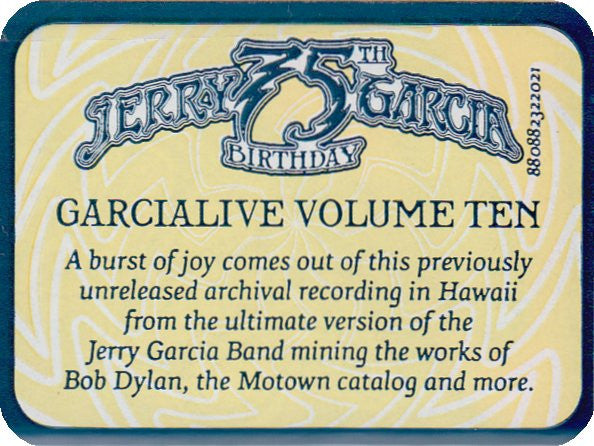 GarciaLive Volume 10 (May 20th, 1990 Hilo Civic Auditorium)(CD) | Mint (M) Get Cheap Vinyl