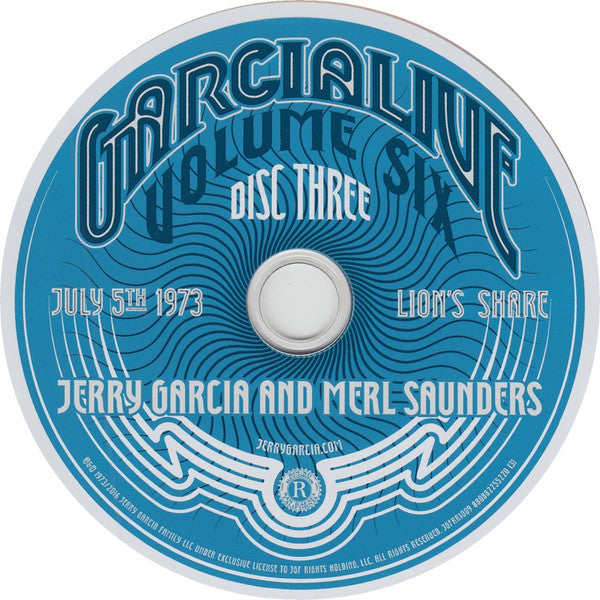 GarciaLive Volume Six (July 5th 1973, Lion's Share) (CD) | Mint (M) Mint (M) Get Cheap Vinyl