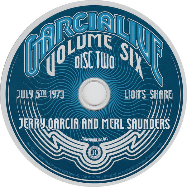 GarciaLive Volume Six (July 5th 1973, Lion's Share) (CD) | Mint (M) Mint (M) Get Cheap Vinyl