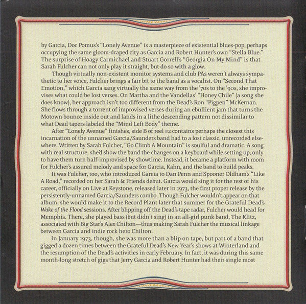 GarciaLive Volume 12 (January 23rd, 1973 The Boarding House) (CD) | Mint (M) Mint (M) Get Cheap Vinyl