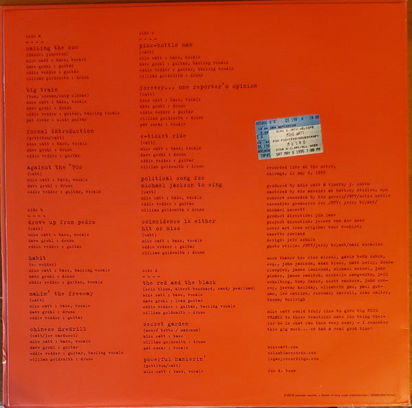 "Ring Spiel" Tour '95 (COLOR 2xVINYL) | Mint (M) Mint (M) Get Cheap Vinyl
