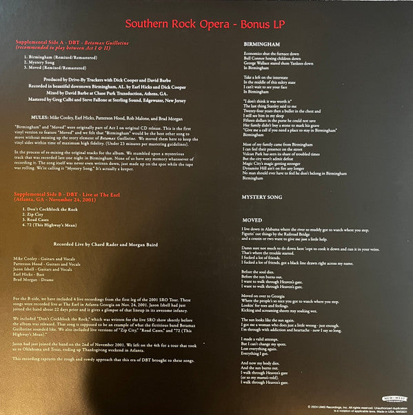 Southern Rock Opera (IEX: CLEAR VINYL / BOXSET) | Mint (M) Mint (M) Get Cheap Vinyl
