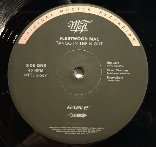 Tango In The Night (VINYL MFSL)(RECORD 1 ONLY) | Mint (M) Get Cheap Vinyl