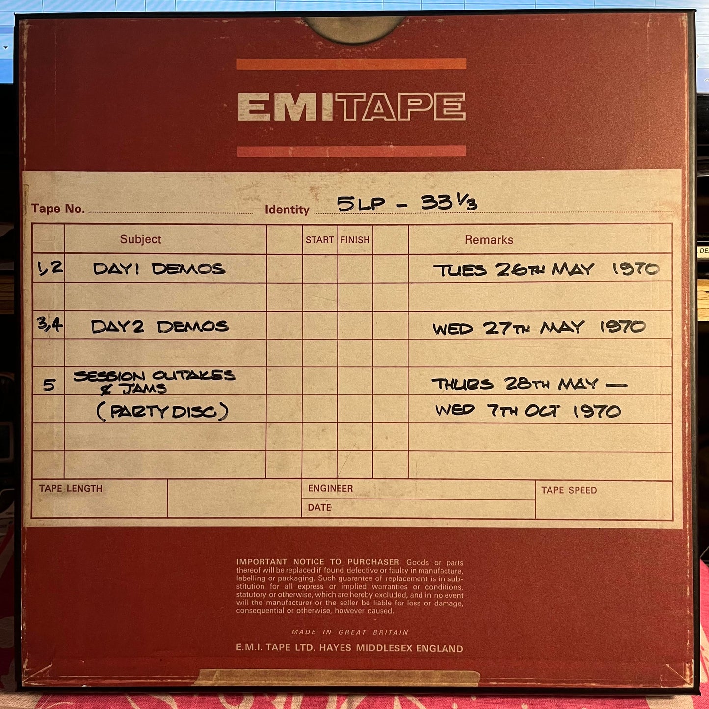 All Things Must Pass Uber Deluxe Box Set *DEMOS BOX* | Mint (M) Mint (M) Get Cheap Vinyl
