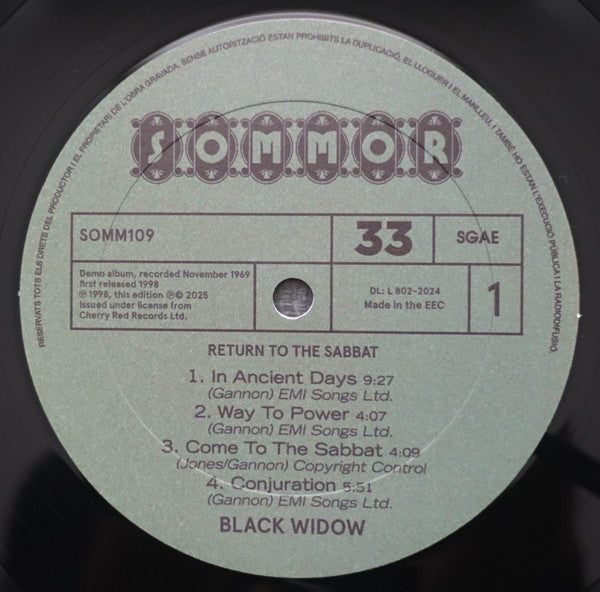 Return To The Sabbat (VINYL) | Mint (M) Mint (M) Get Cheap Vinyl
