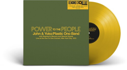Power To The People: Live at the One To One Concert, New York City 1972 (2025 RSD Exclusive, Extended Play, 180 Gram Vinyl, Colored Vinyl, Yellow) | Mint (M) Mint (M) Get Cheap Vinyl