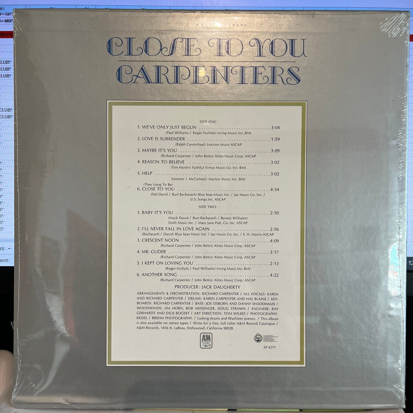 Close To You *SEALED* | Mint (M) Mint (M) Get Cheap Vinyl