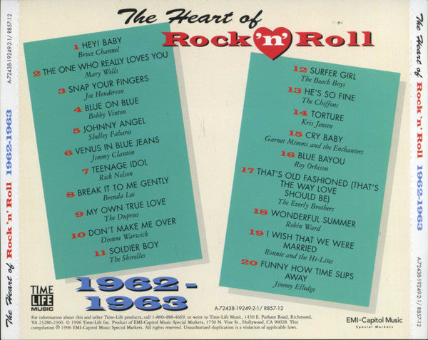 The Heart Of Rock 'N' Roll - 1962-1963 *CD* | Mint (M) Mint (M) Get Cheap Vinyl