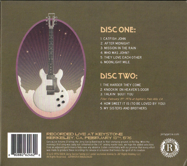Garcia Live Volume 21 (February 13th, 1976 Keystone, Berkeley CA) *CD* | Mint (M) Mint (M) Get Cheap Vinyl