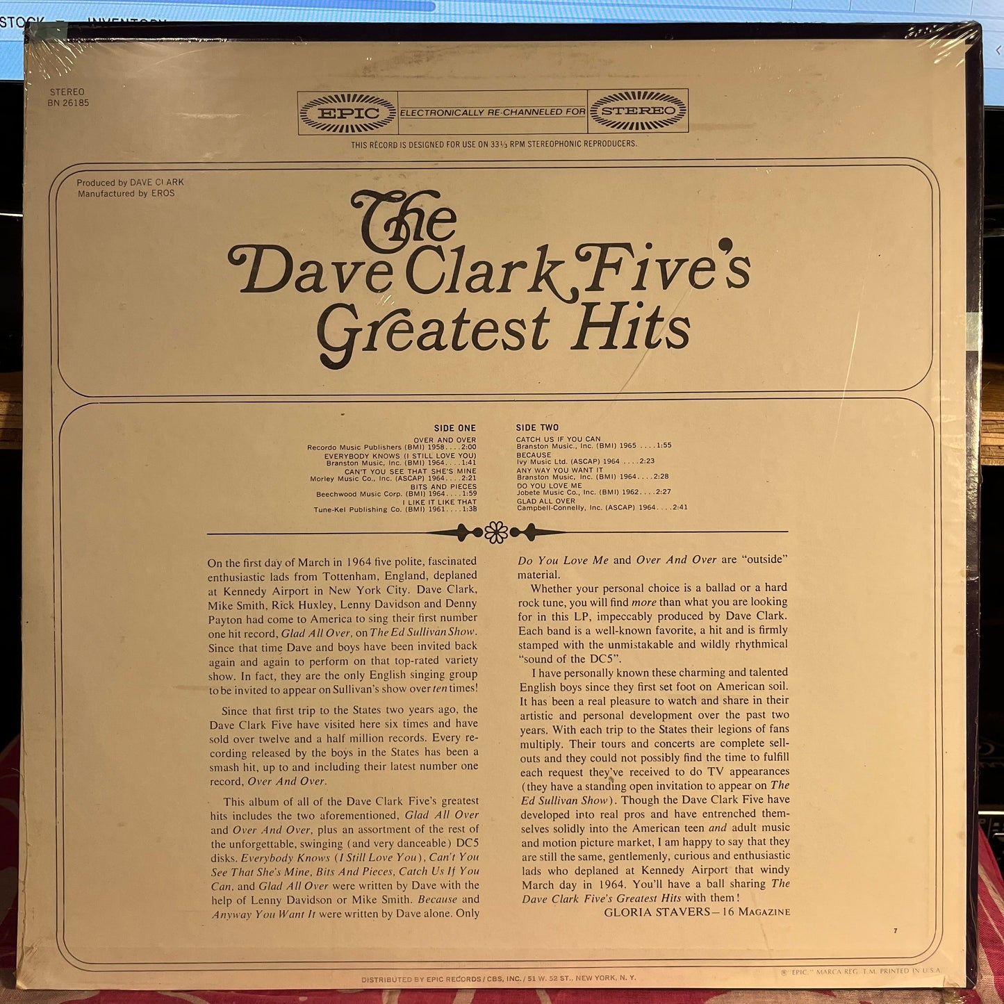 The Dave Clark Five's Greatest Hits | Mint (M) Mint (M) Get Cheap Vinyl