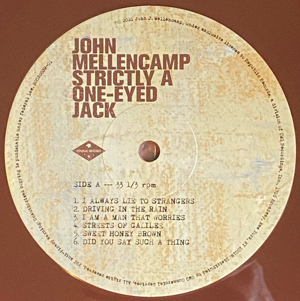Strictly A One-Eyed Jack (BROWN VINYL) | Mint (M) Mint (M) Get Cheap Vinyl