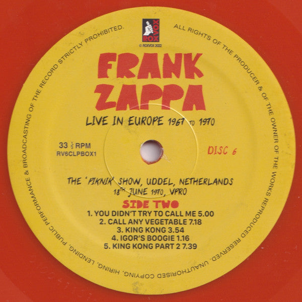 Live In Europe 1967 To 1970 (6XLP BOX* | Mint (M) Mint (M) Get Cheap Vinyl