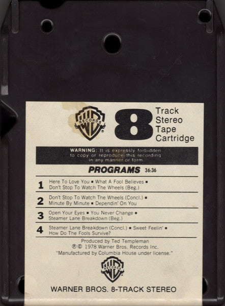 Minute By Minute (8-TRACK TAPE) | Mint (M) Near Mint (NM) Get Cheap Vinyl
