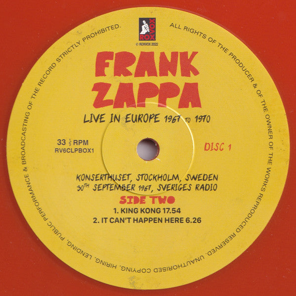Live In Europe 1967 To 1970 (6XLP BOX* | Mint (M) Mint (M) Get Cheap Vinyl