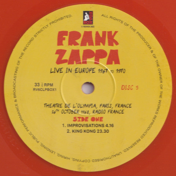 Live In Europe 1967 To 1970 (6XLP BOX* | Mint (M) Mint (M) Get Cheap Vinyl