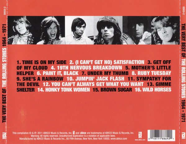 The Very Best Of The Rolling Stones 1964-1971 (CD) | Mint (M) Near Mint (NM) Get Cheap Vinyl