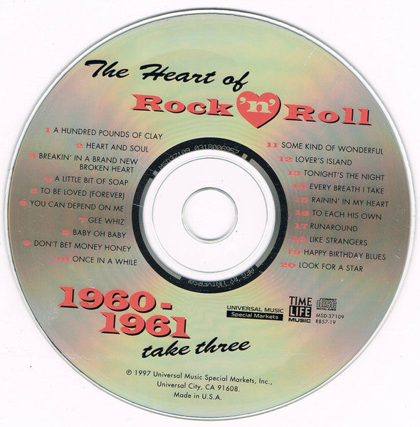 The Heart Of Rock 'N' Roll - 1960-1961 Take Three *CD* | Mint (M) Mint (M) Get Cheap Vinyl