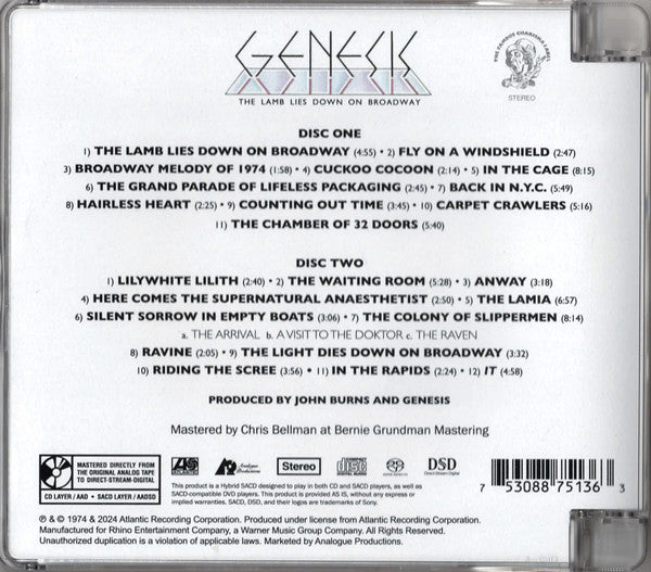 The Lamb Lies Down On Broadway (SACD) | Mint (M) Mint (M) Get Cheap Vinyl
