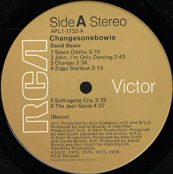ChangesOneBowie (VINYL) | Excellent+ (EX+) Generic Get Cheap Vinyl