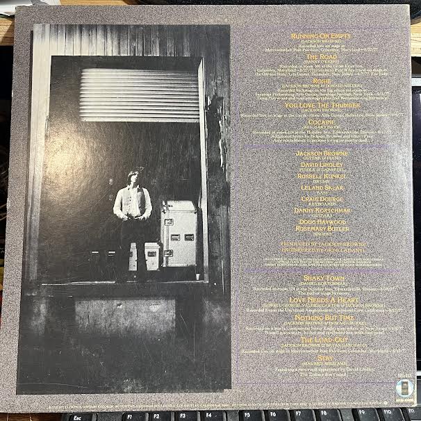 Running On Empty (VINYL) | Excellent+ (EX+) Excellent (EX) Get Cheap Vinyl
