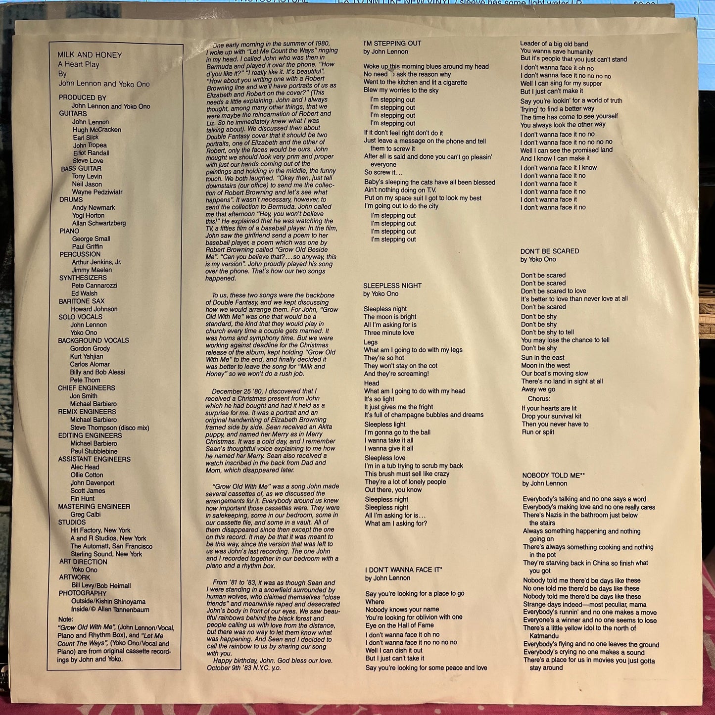 Milk And Honey *HAUPPAUGE* | Excellent (EX) Very Good (VG) Get Cheap Vinyl