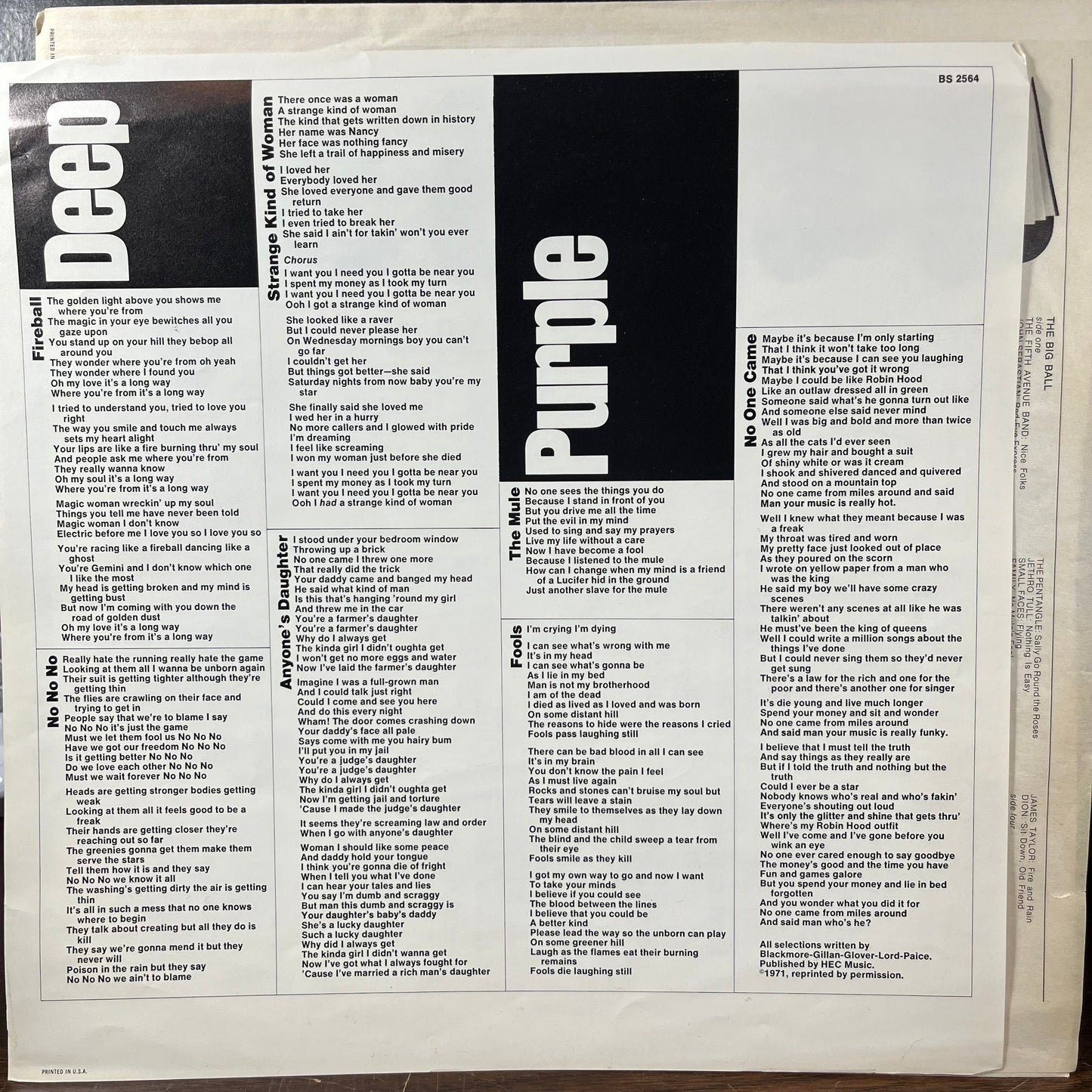 Fireball (VINYL) | Excellent+ (EX+) Very Good Plus (VG+) Get Cheap Vinyl