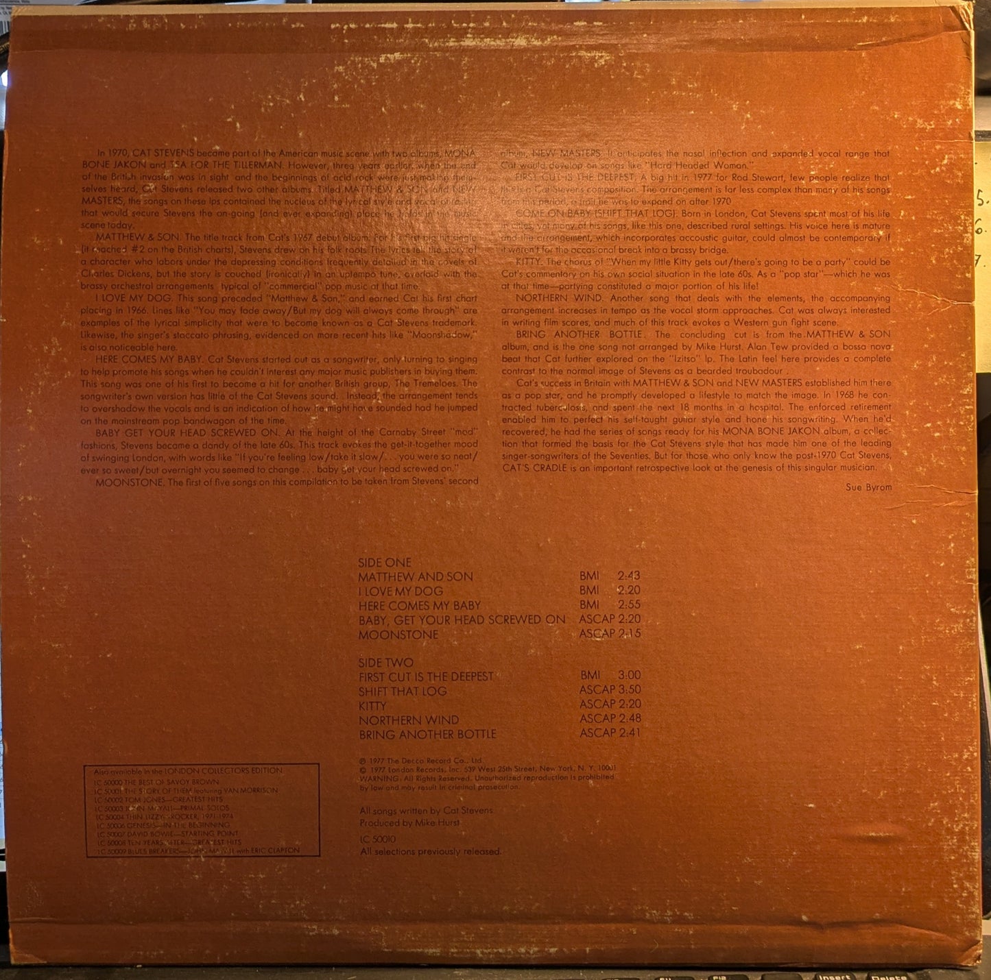 Cat's Cradle (VINYL) | Excellent+ (EX+) Very Good Plus (VG+) Get Cheap Vinyl