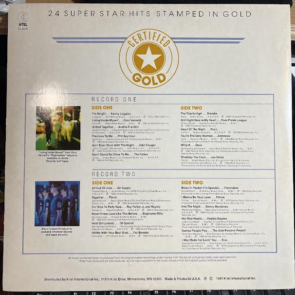 Certified Gold (2xVINYL) | Excellent+ (EX+) Excellent (EX) Get Cheap Vinyl