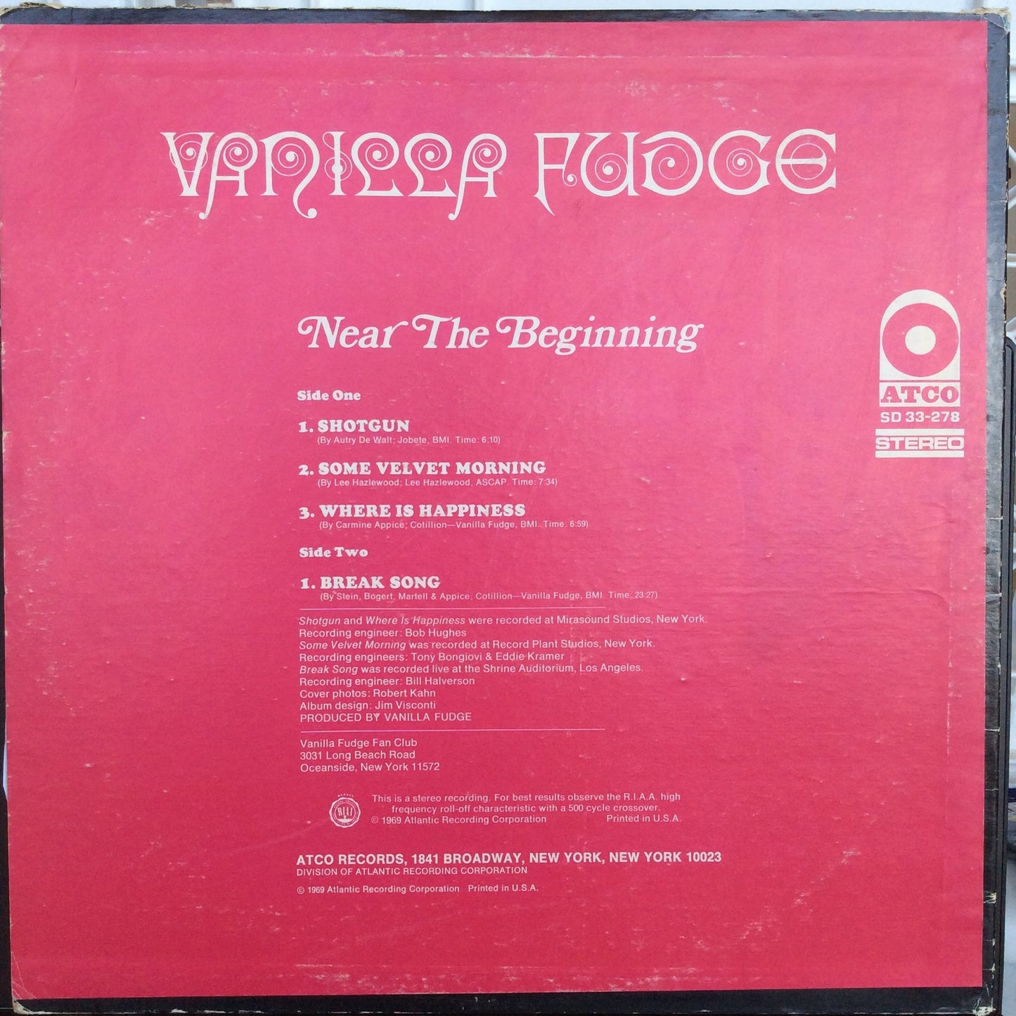 Near The Beginning (VINYL) | Excellent (EX) Very Good Plus (VG+) Get Cheap Vinyl