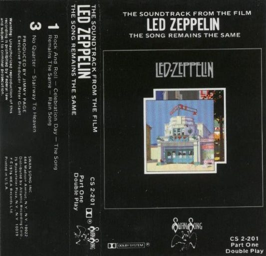 The Soundtrack From The Film The Song Remains The Same (2XCASSETTE) | Excellent (EX) Excellent (EX) Get Cheap Vinyl
