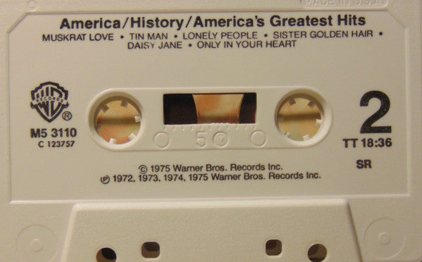 History - America's Greatest Hits (CASSETTE) | Excellent (EX) Excellent (EX) Get Cheap Vinyl