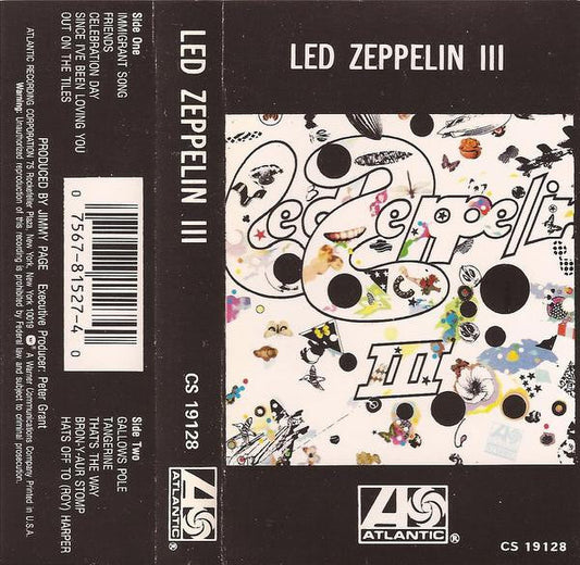Led Zeppelin III (CASSETTE) | Excellent (EX) Excellent (EX) Get Cheap Vinyl