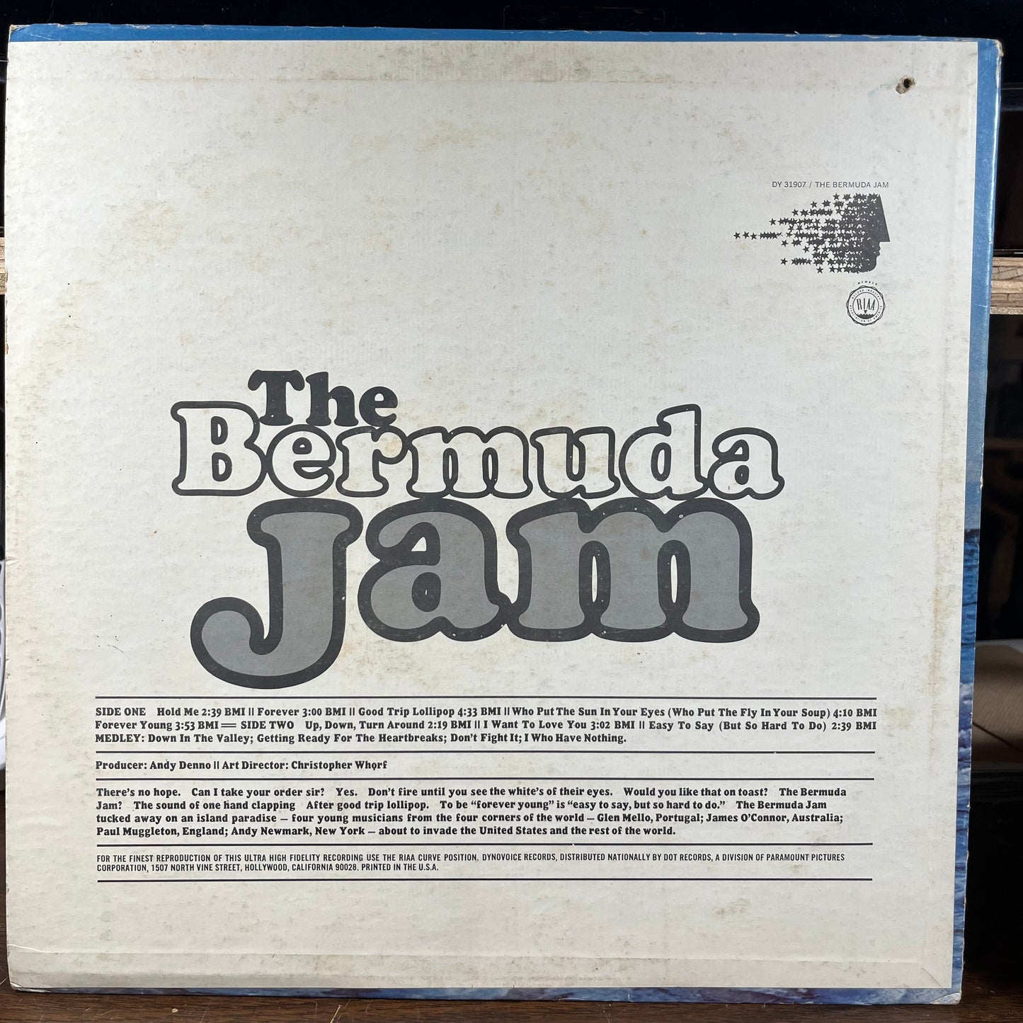 The Bermuda Jam (VINYL) | Excellent (EX) Very Good Plus (VG+) Get Cheap Vinyl