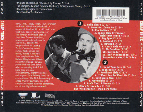 At Budokan: The Complete Concert (2xCD) | Excellent (EX) Excellent (EX) Get Cheap Vinyl