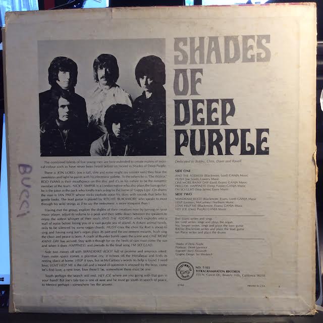 Shades Of Deep Purple (VINYL) | Excellent (EX) Very Good Plus (VG+) Get Cheap Vinyl